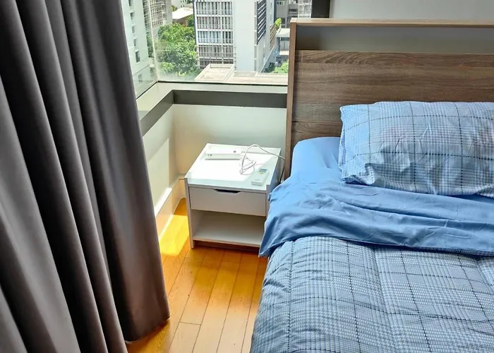 公寓 Luxury 2br At Aguston Sukhumvit 20 Near Emquartier & Bts 曼谷